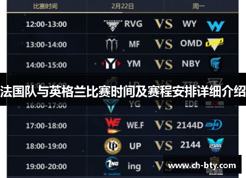 法国队与英格兰比赛时间及赛程安排详细介绍 法国队与英格兰比赛时间及赛程安排详细介绍